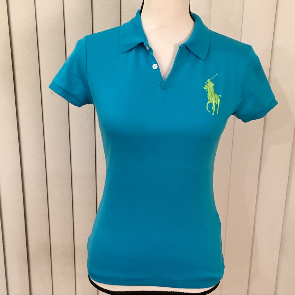 Ralph Lauren polo blue short sleeve blouse - Picture 5 of 9